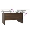 vidaXL Table basse Chêne marron 80x50x42,5 cm Bois d'ingénierie