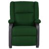 vidaXL Fauteuil de massage &eacute;lectrique vert fonc&eacute; similicuir et tissu
