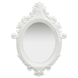 vidaXL Miroir mural style château 56x76 cm Blanc