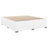 vidaXL Sommier &agrave; lattes de lit avec matelas Blanc 180x200cm Similicuir