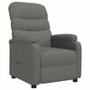 vidaXL Fauteuil inclinable Gris fonc&eacute; Tissu