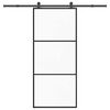 vidaXL Porte coulissante avec kit de quincaillerie 90x205 cm Verre ESG