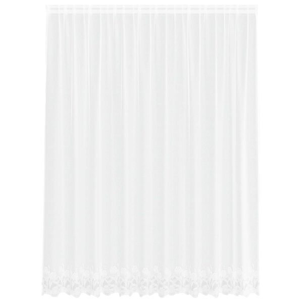 vidaXL Rideau en Dentelle Blanc 300 x 245 cm Polyester
