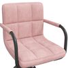 vidaXL Chaises pivotantes &agrave; manger lot de 4 rose velours