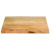 vidaXL Dessus de table 60x60x2,5 cm bord vivant bois massif manguier