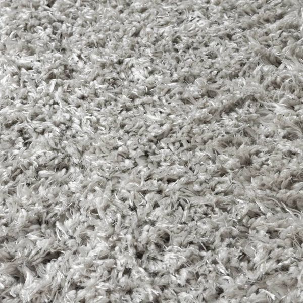 vidaXL Tapis shaggy &agrave; poils hauts Gris 140x200 cm 50 mm
