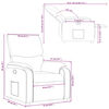 vidaXL Fauteuil inclinable en tissu cr&egrave;me