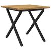 vidaXL Table &agrave; manger en bord vivant 90 x 90 x 75 cm