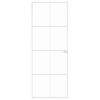 vidaXL Porte d'int&eacute;rieur Blanc 76x201,5 cm Tremp&eacute; verre aluminium fin