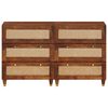 vidaXL Ensemble de buffet 2 pcs Marron 60 x 33,5 x 75 cm