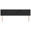 vidaXL T&ecirc;tes de lit Noir 160 x 5 x 78/88 cm Velours