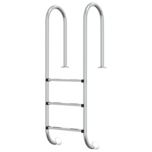 vidaXL &Eacute;chelle de piscine 54x38x158 cm acier inoxydable 304
