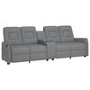 vidaXL Fauteuil de massage inclinable porte-gobelet 4 places gris