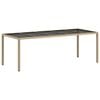 vidaXL Ensemble de salle &agrave; manger pour jardin 9 pcs Beige polyrotin