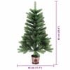 vidaXL Sapin de No&euml;l avec 150 LED avec support Vert 65 cm PE