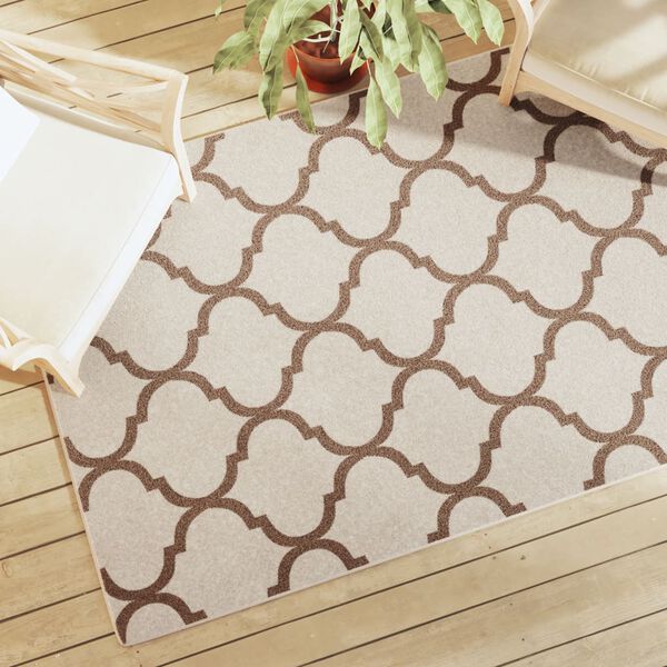 vidaXL Tapis int&eacute;rieur ext&eacute;rieur &agrave; poils courts 120x180cm antid&eacute;rapant