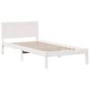 vidaXL Cadre de lit Blanc 90 x 190 cm Bois de pin massif