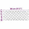vidaXL Nez de marche Rectangulaire 2 pcs Argent&eacute; 80 x 30 cm Aluminium