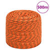 vidaXL Corde de bateau Orange 6 mm 500 m Polypropyl&egrave;ne