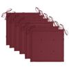 vidaXL Chaises de jardin lot de 6 avec coussins Bois de teck massif