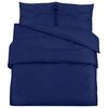 vidaXL Ensemble de housse de couette Bleu marine 155x220 cm Microfibre