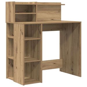 vidaXL Bureau Ch&ecirc;ne artisanal 90 x 48 x 101,5 cm Bois d'ing&eacute;nierie