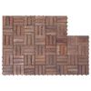 vidaXL Carreaux de terrasse 11 pcs 30x30 cm bois r&eacute;cup&eacute;ration massif
