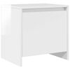 vidaXL Tables de chevet 2 pcs blanc brillant 45x34x44,5 cm