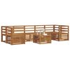 vidaXL Ensembles de canap&eacute;s 8 pcs Naturel Bois d'Acacia Massif