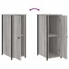 vidaXL Tables de chevet 2 pcs sonoma gris 32x42x80cm bois d'ing&eacute;nierie