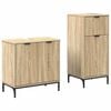 vidaXL Ensemble de mobilier de salle de bain 2 pcs Ch&ecirc;ne Sonoma