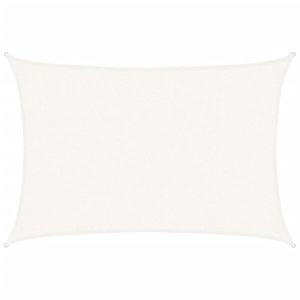 vidaXL Voile d'ombrage 160 g/m&sup2; Blanc 2,5x3,5 m PEHD