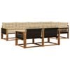vidaXL Ensemble de canap&eacute;s d'ext&eacute;rieur 7 pc Naturel et Beige