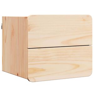 vidaXL Table de chevet Marron 39 x 34 x 33 cm Bois de pin massif