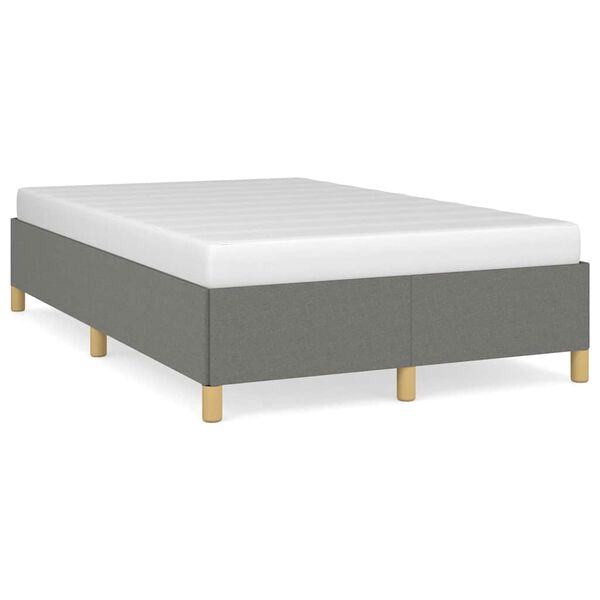vidaXL Cadre de lit sans matelas gris fonc&eacute; 120x190 cm tissu