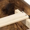 vidaXL Cadre de lit sans matelas ch&ecirc;ne fum&eacute; 90x200cm bois d'ing&eacute;nierie