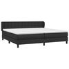 vidaXL Sommier &agrave; lattes de lit avec matelas Noir 200x200 cm Similicuir