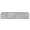 vidaXL Cadre de lit sans matelas gris b&eacute;ton 90x190 cm