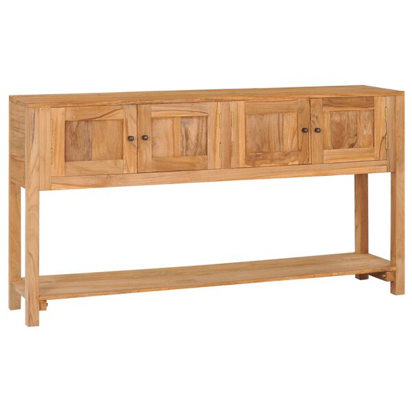 vidaXL Buffet 140x30x75 cm bois de teck massif