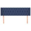vidaXL T&ecirc;te de lit avec oreilles Bleu 147x16x78/88 cm Tissu