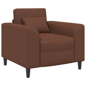 vidaXL Fauteuil Marron Simili cuir