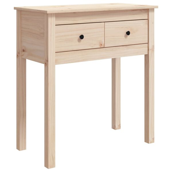 vidaXL Table console 70x35x75 cm Bois massif de pin