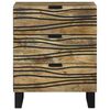 vidaXL Cabinet de chevet Marron 50 x 33 x 62 cm Bois d'acacia massif