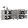 vidaXL Buffets 2 pcs sonoma gris bois d'ing&eacute;nierie