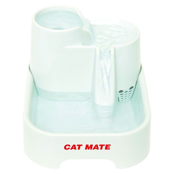 FLAMINGO Fontaine &agrave; eau Cat Mate 20,4x24,5x17,3 cm 2 L Blanc