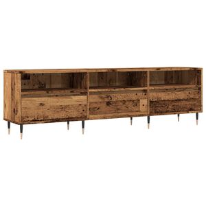vidaXL Meuble TV vieux bois 150x30x44,5 cm bois d'ing&eacute;nierie