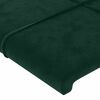 vidaXL T&ecirc;te de lit Vert fonc&eacute; 80x5x78/88 cm Velours