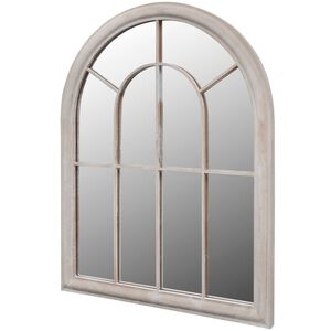vidaXL Miroir de jardin d'arche rustique 69x89 cm Int&eacute;rieur/ext&eacute;rieur