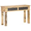 vidaXL Table console avec tiroirs 120x35x75 cm Bois de manguier solide