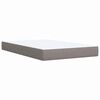 vidaXL Sommier &agrave; lattes de lit avec matelas Taupe 120x200 cm Tissu